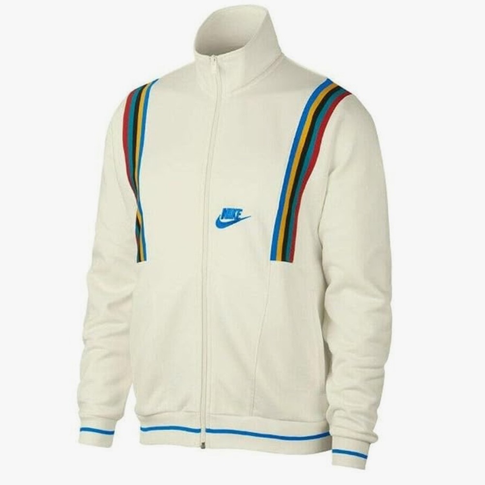Nike Sportswear Men's French Terry Track Jacket XL 1988 Reissue with Rainbow